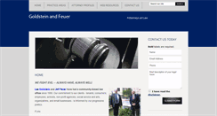 Desktop Screenshot of goldsteinandfeuer.com